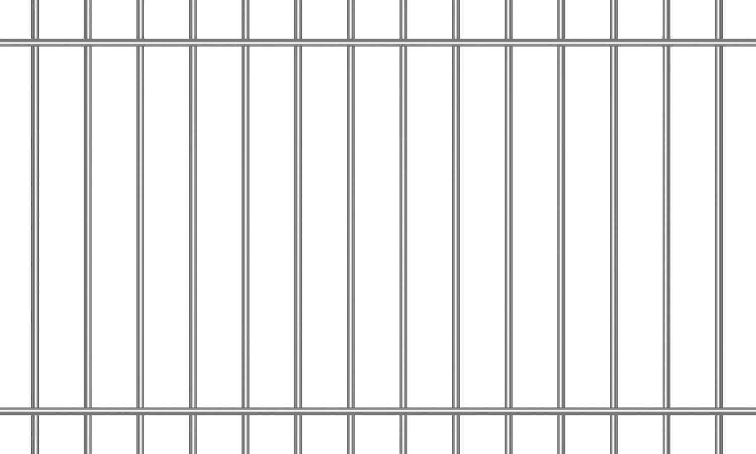 Jail bars illustration, transparent background